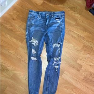 American eagle ripped jeans